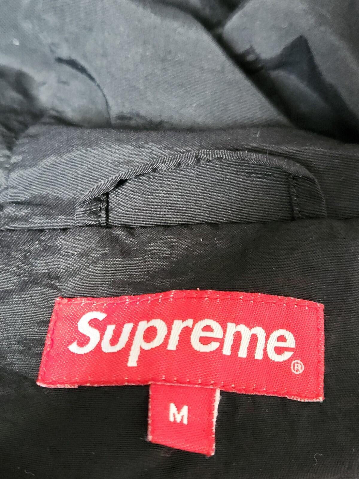 FW18 Supreme 2-Tone Zip Up Jacket Black Size M Water Resistant
