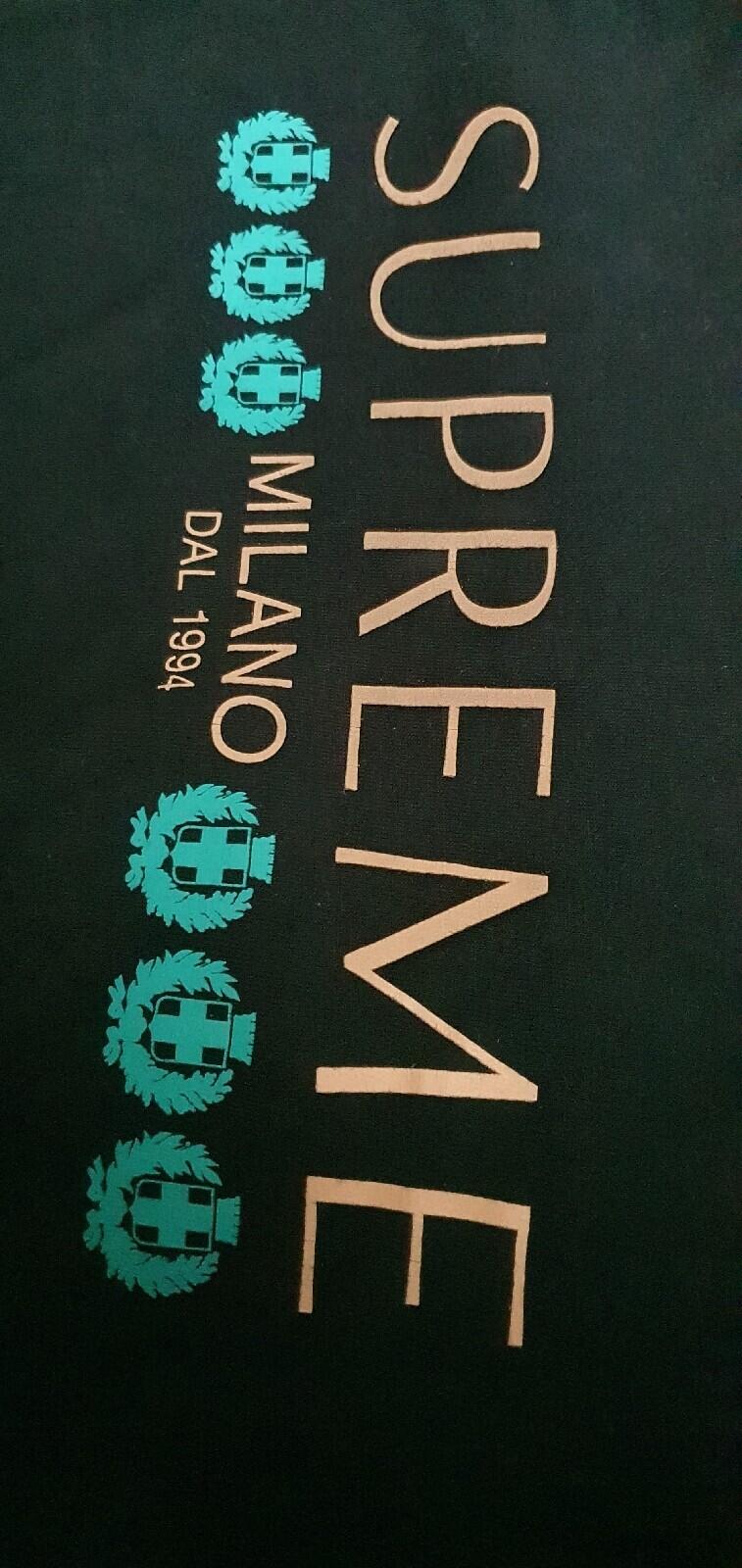 SS21 Supreme Milano Tee Navy Size M