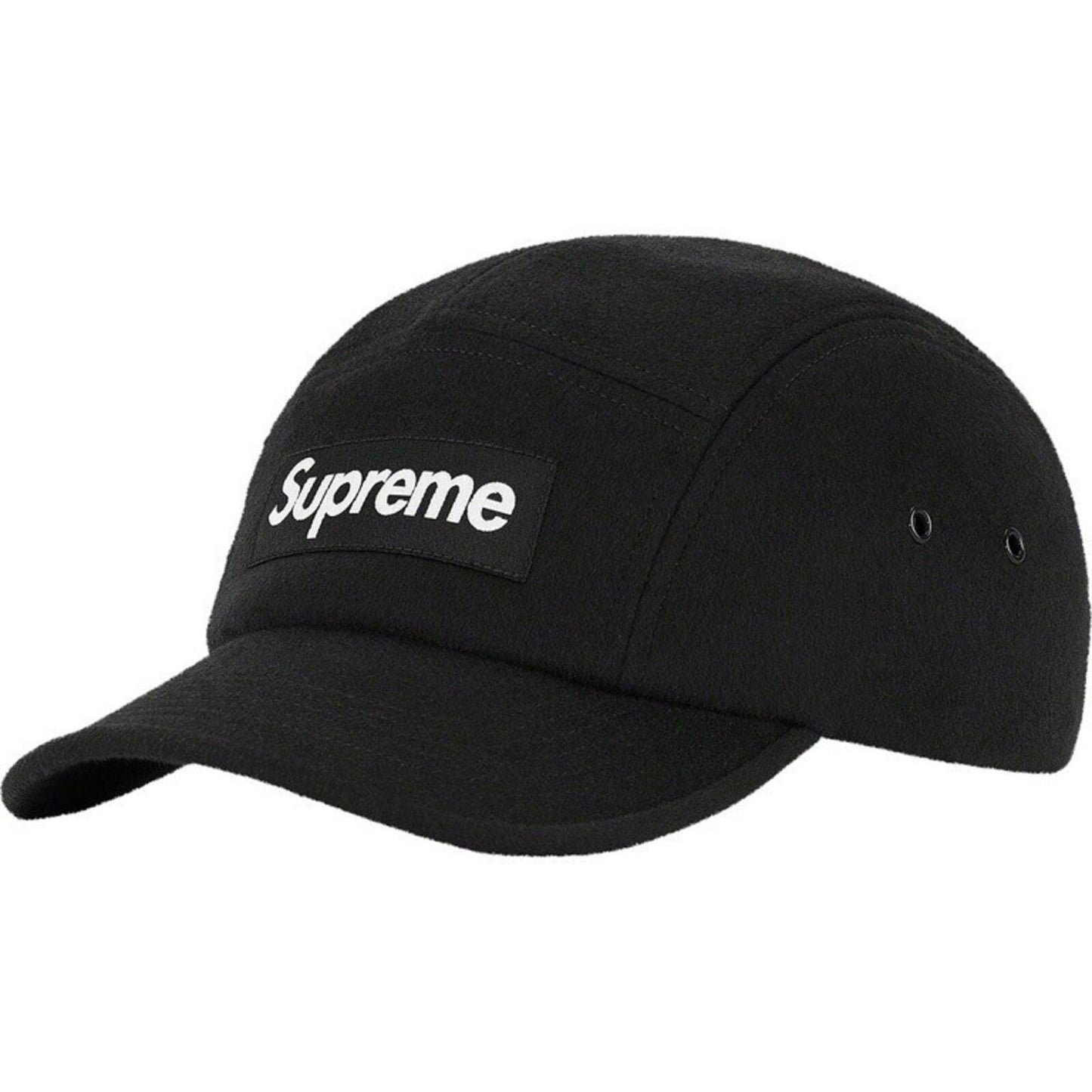 FW21 Supreme Loro Piana Wool Camp Cap Hut Camo Schwarz Capolavoro