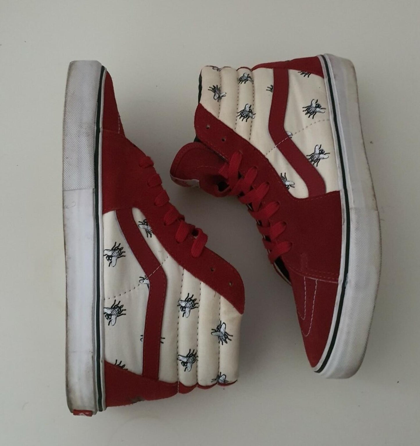 FW11 Supreme Vans SK8-Hi Pro Flies pack UK 9 US 10 EUR 43 Vintage burgundy