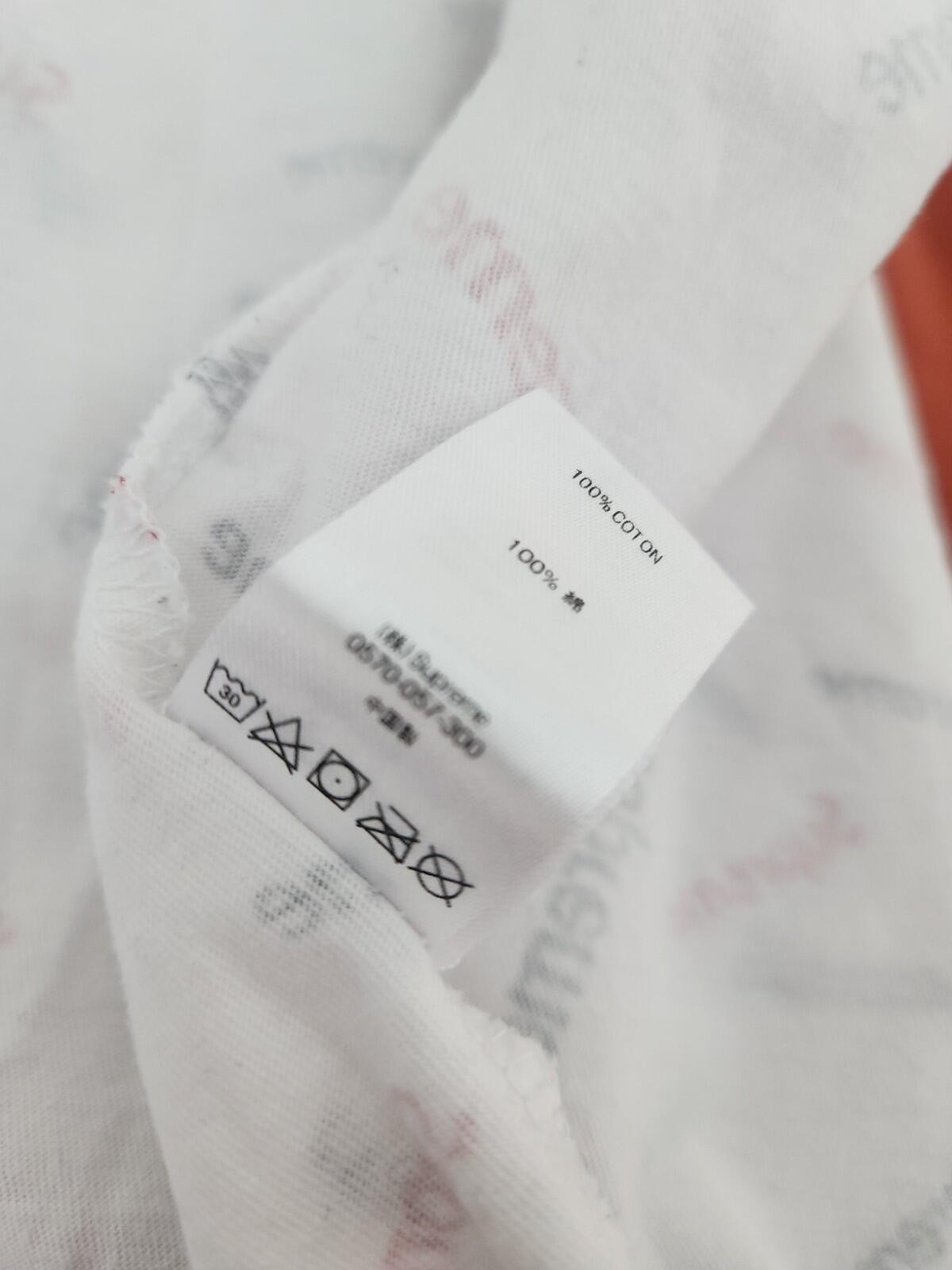 FW18 Supreme Scatter Ringer Tee Blanca Talla XL