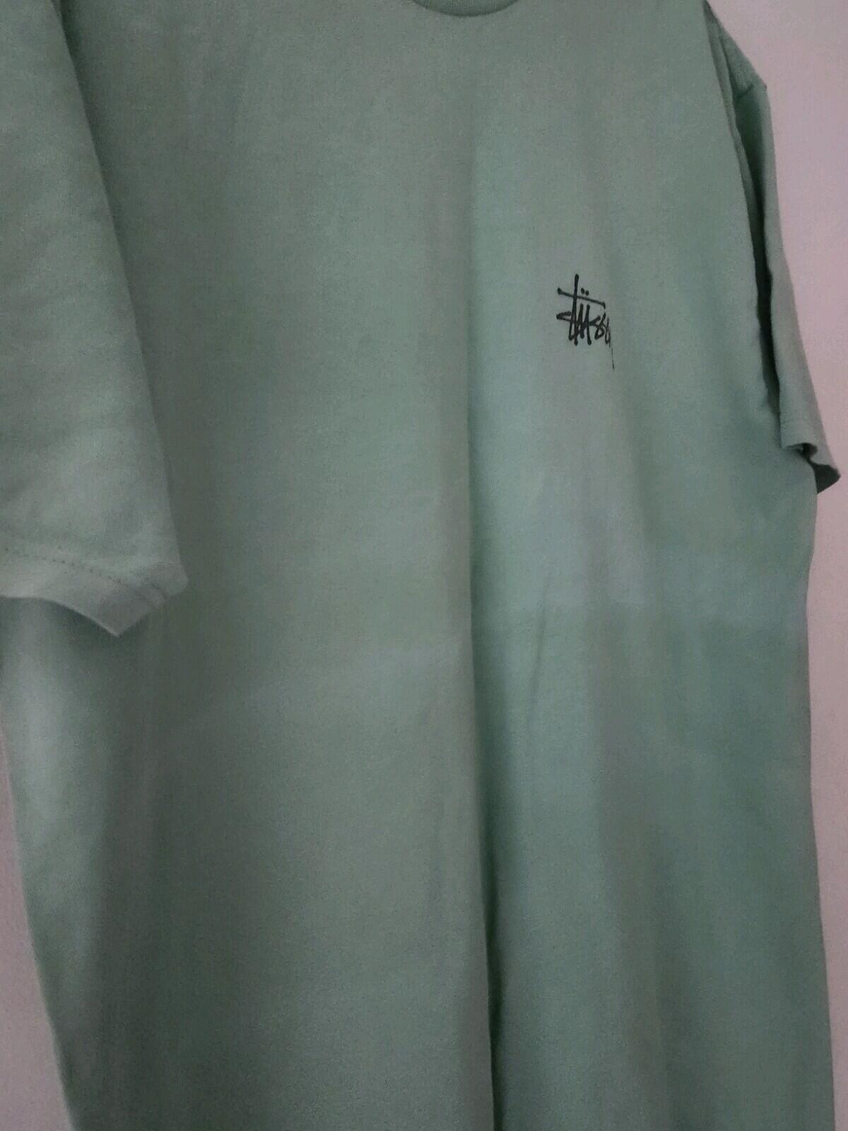STUSSY Basic Logo T-Shirt Größe L Large Salbei T-Shirt