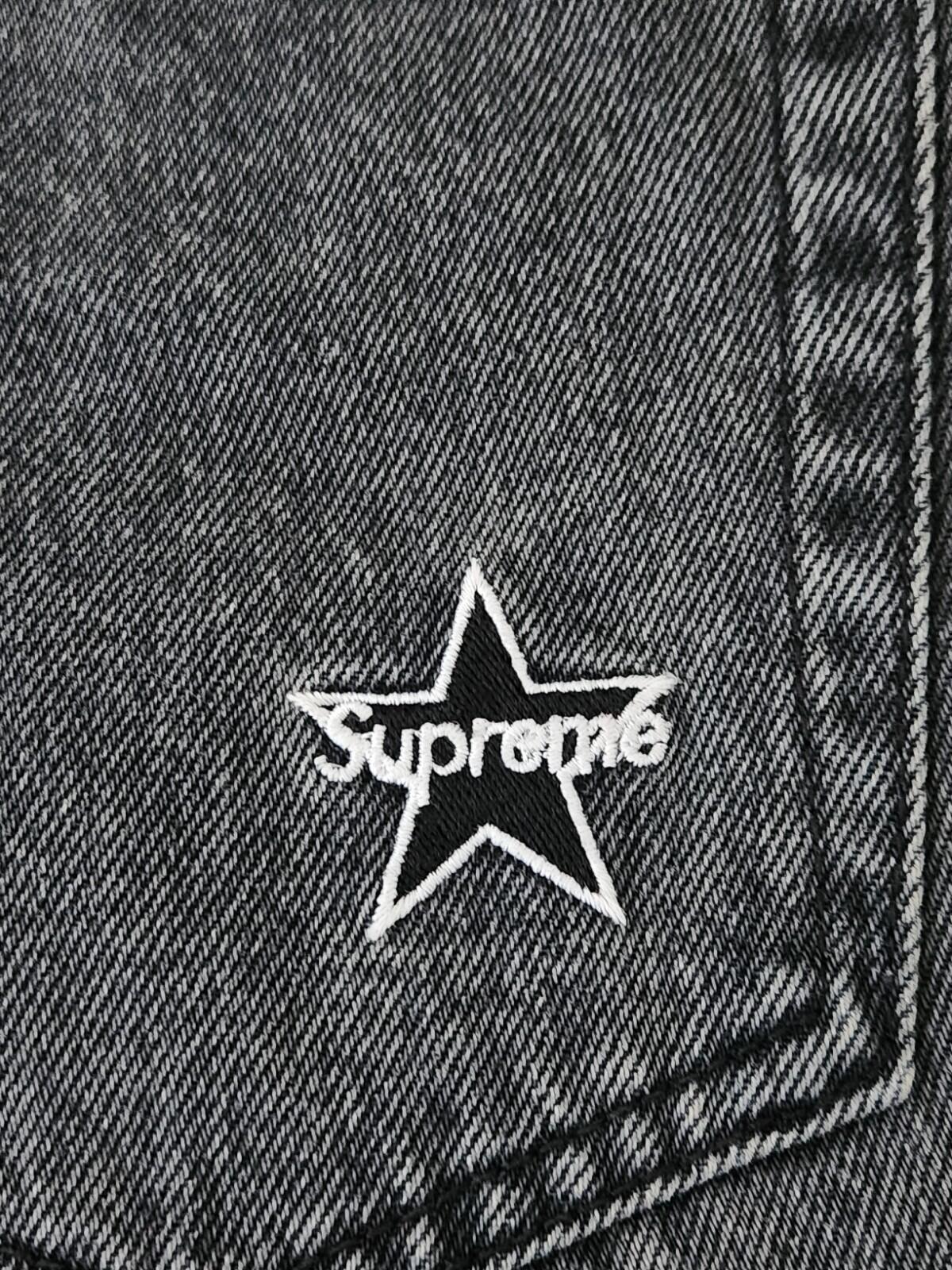 FW21 Supreme washed regular jeans size 34 blue W34 L32 star denim Black Trousers