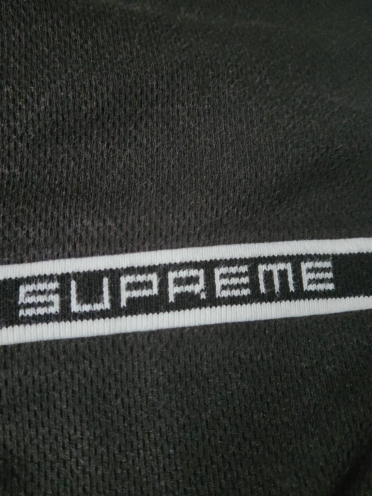 SS20 Supreme Knit Stripe S/S Top black Tee L large T-shirt