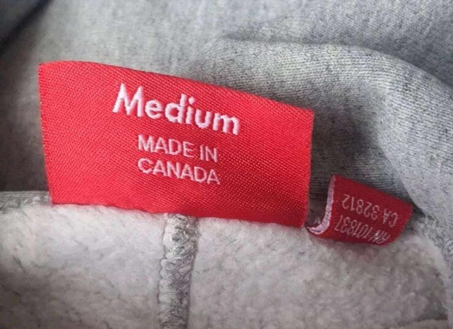 FW13 Supreme 2-Tone Arc Logo Pullover medium hoodie Red Hooded Sweatshirt Hoodie