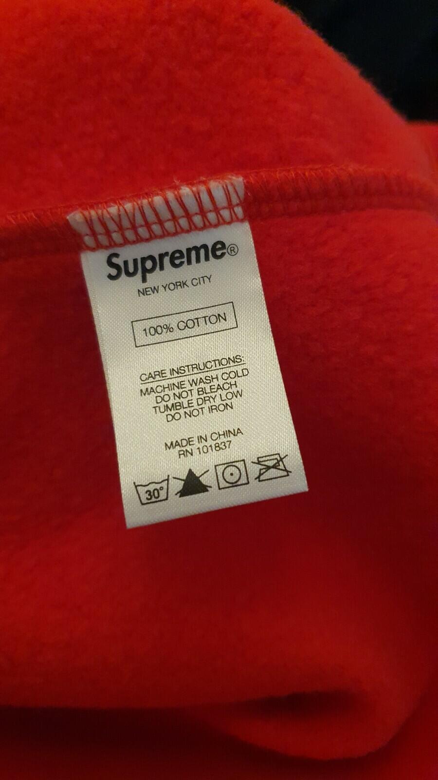 FW19 Supreme x Fox Racing Sudadera Roja Talla M
