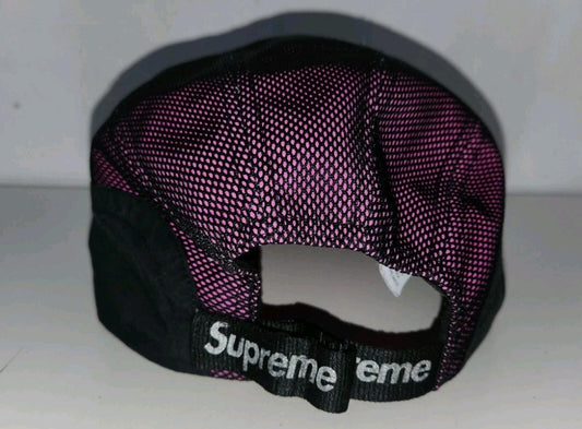 Gorra Supreme x Nike Trail Running FW17 Negra Rosa Reflectante