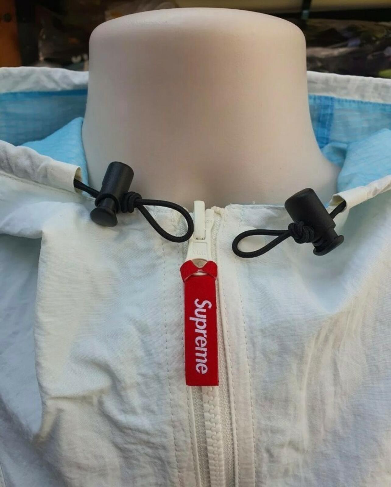 FW20 Supreme x Nike Jewel Reversible Ripstop Anorak Light Blue Size XL