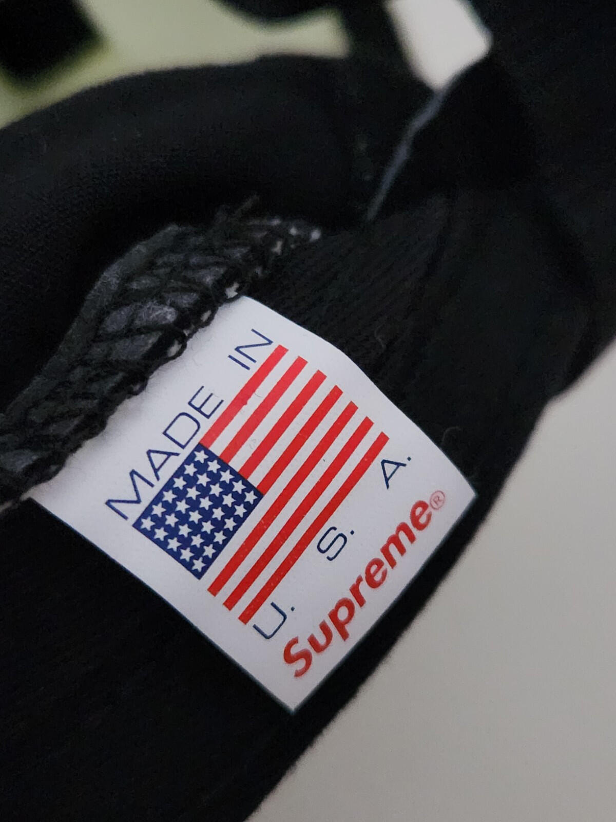 Gorra tipo campamento Supreme Side Zip FW17 lima pálido