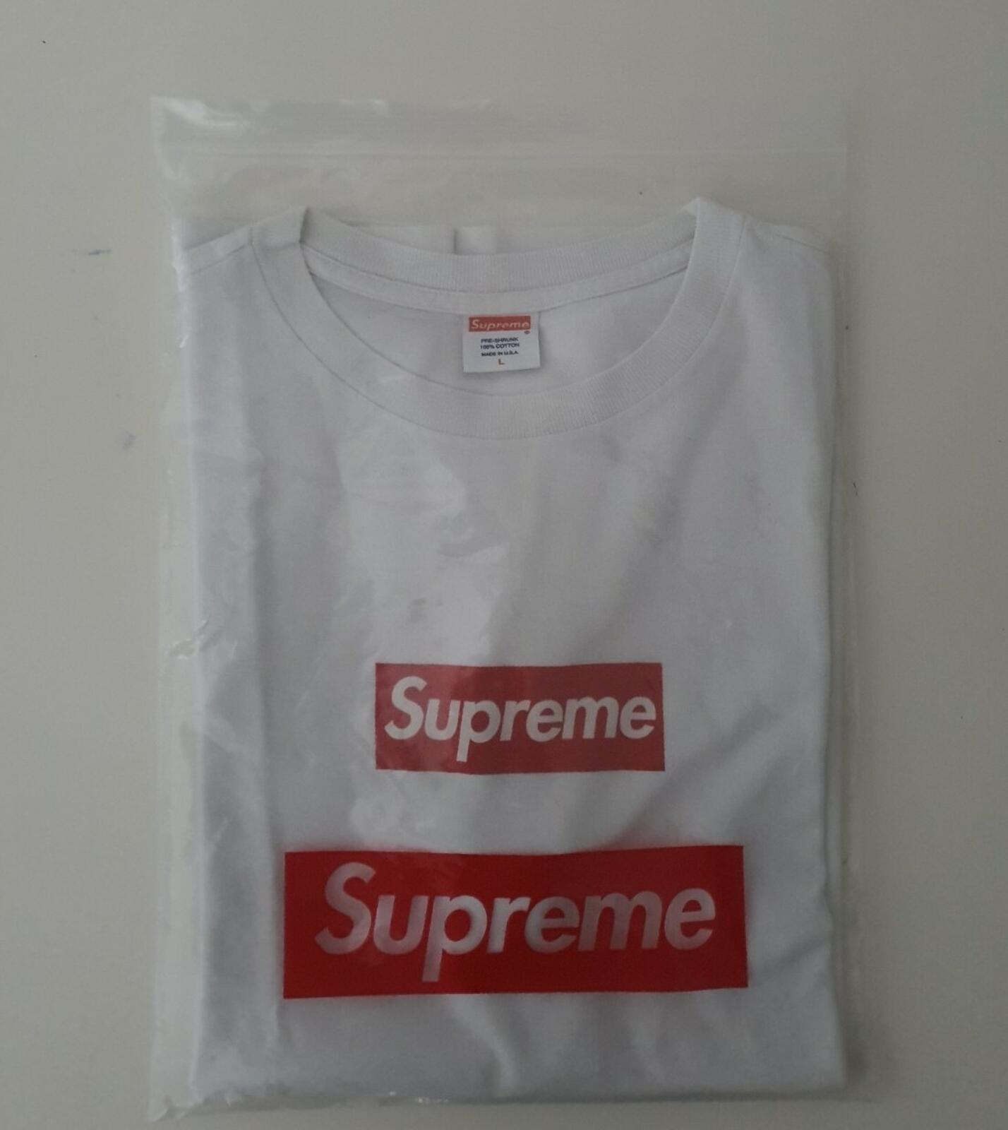 F&F Supreme Box logo Tee White Size L Friends & Family