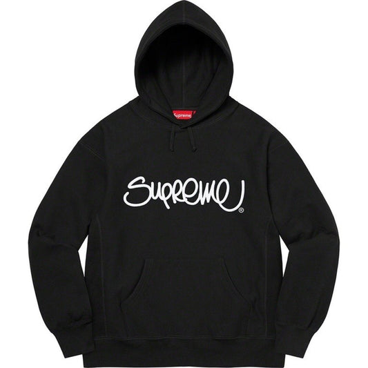 Sudadera con capucha Supreme Raised Handstyle SS22 negra talla L