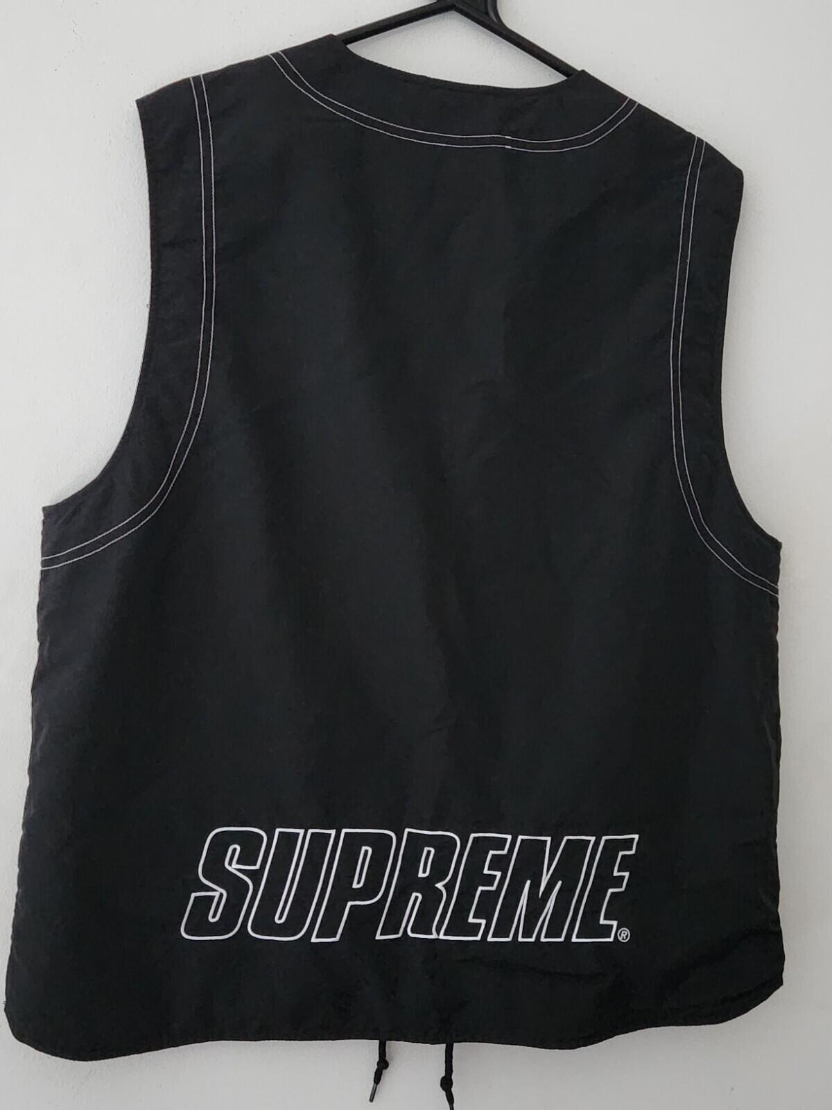 SS19 Supreme Nylon Cargo Vest Size M Black