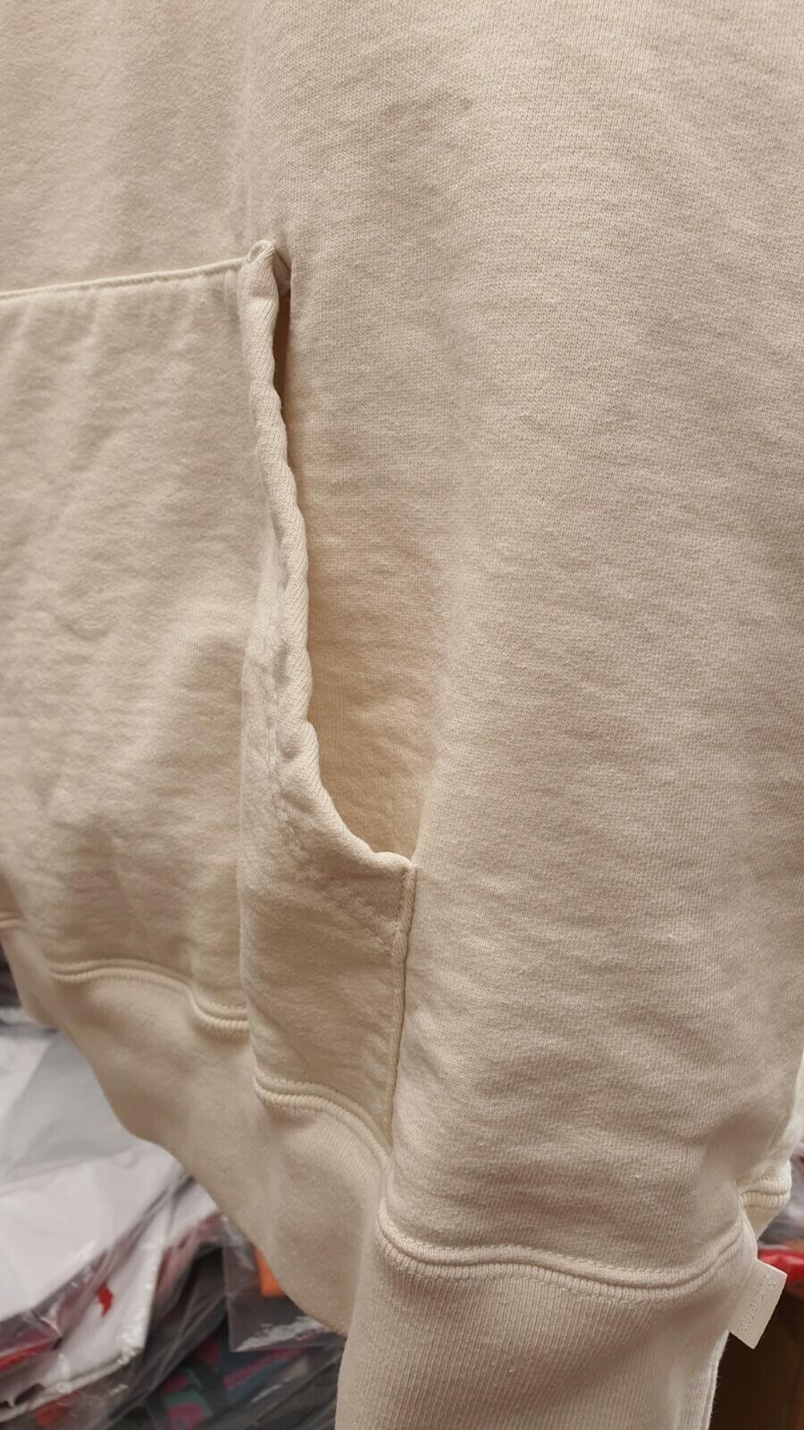 SS20 Supreme Metallic Rib hooded sweatshirt  natural hoodie size M medium