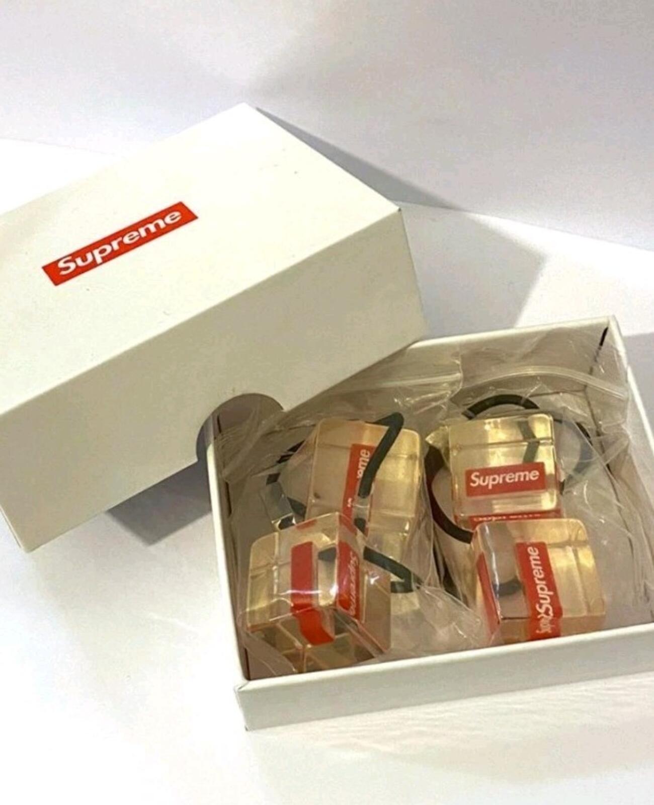 SS18 Supreme Hair Bobbles Set Of 2 Acrylic Accessory New Women's Men's