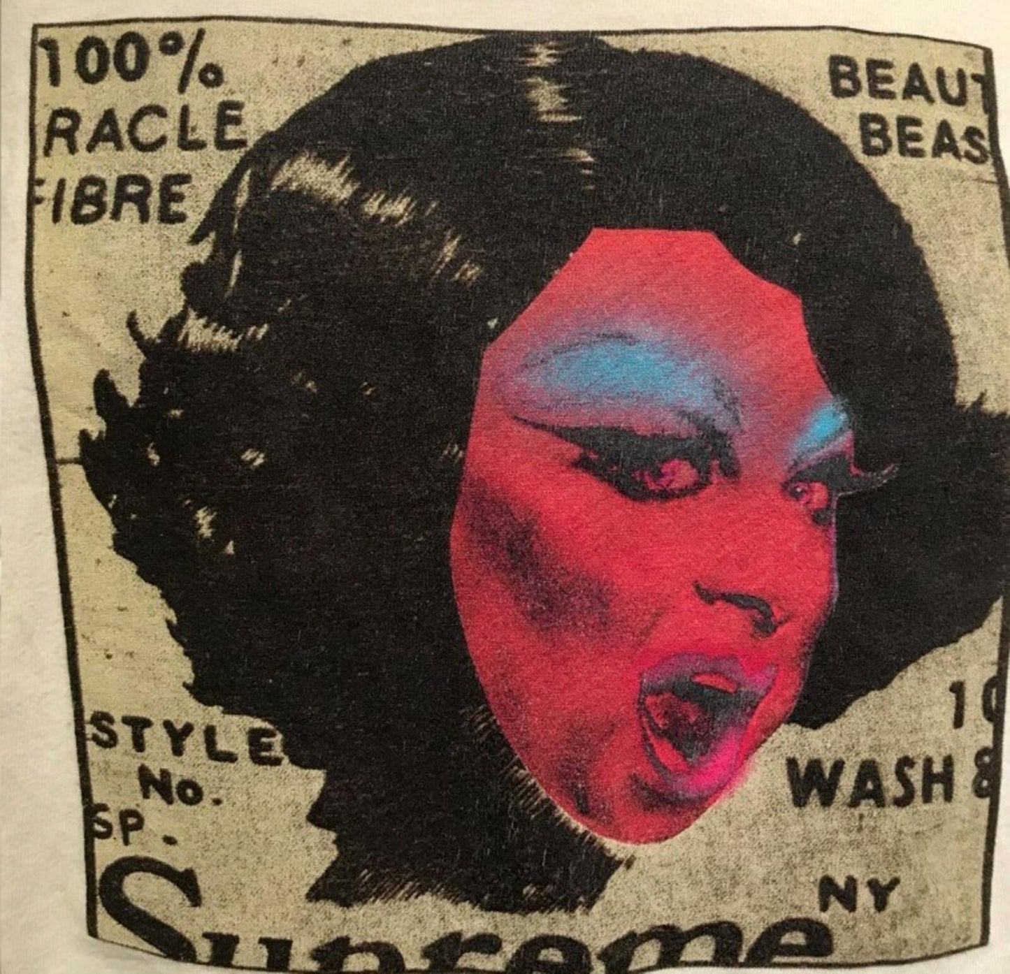 SS15 Supreme Beauty & The Beast Tee Palm Yellow Size L