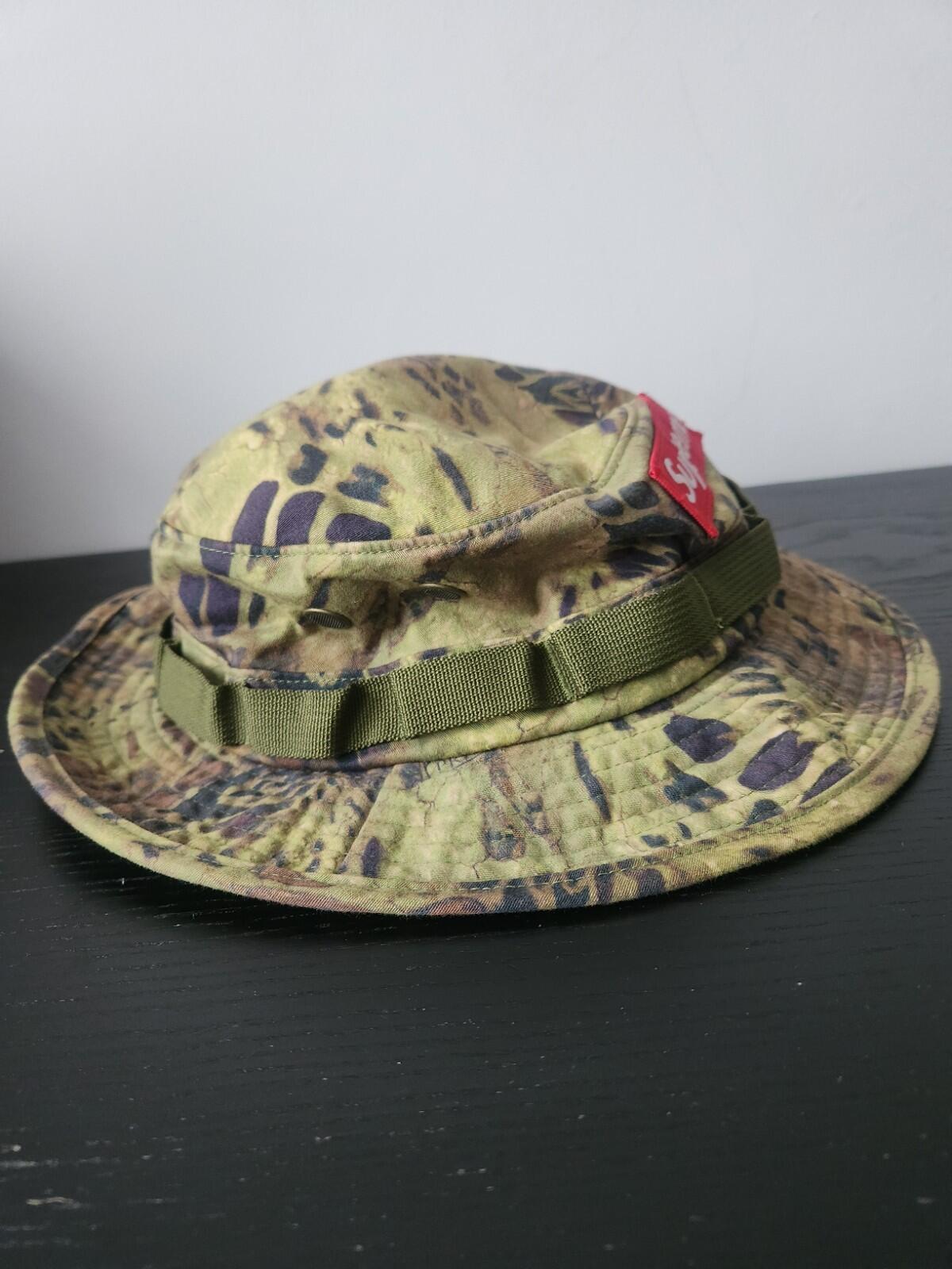 SS22 Supreme Military Boonie Olive Prym1 Camo Größe M/L