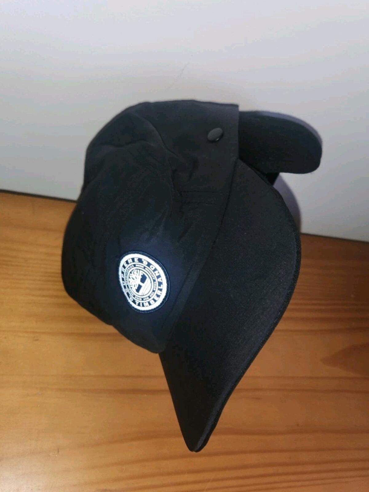 FW21 Supreme x Timberland 2-in-1 Earflap Hat Black Water Resistant