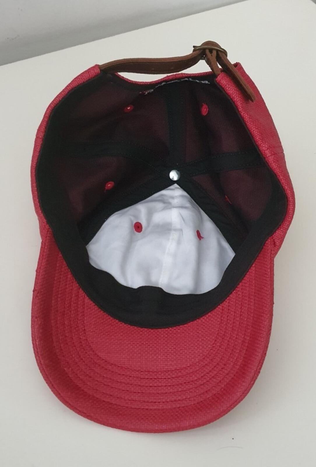 Gorra SS22 Supreme Raffia S Logo 6 Paneles Roja