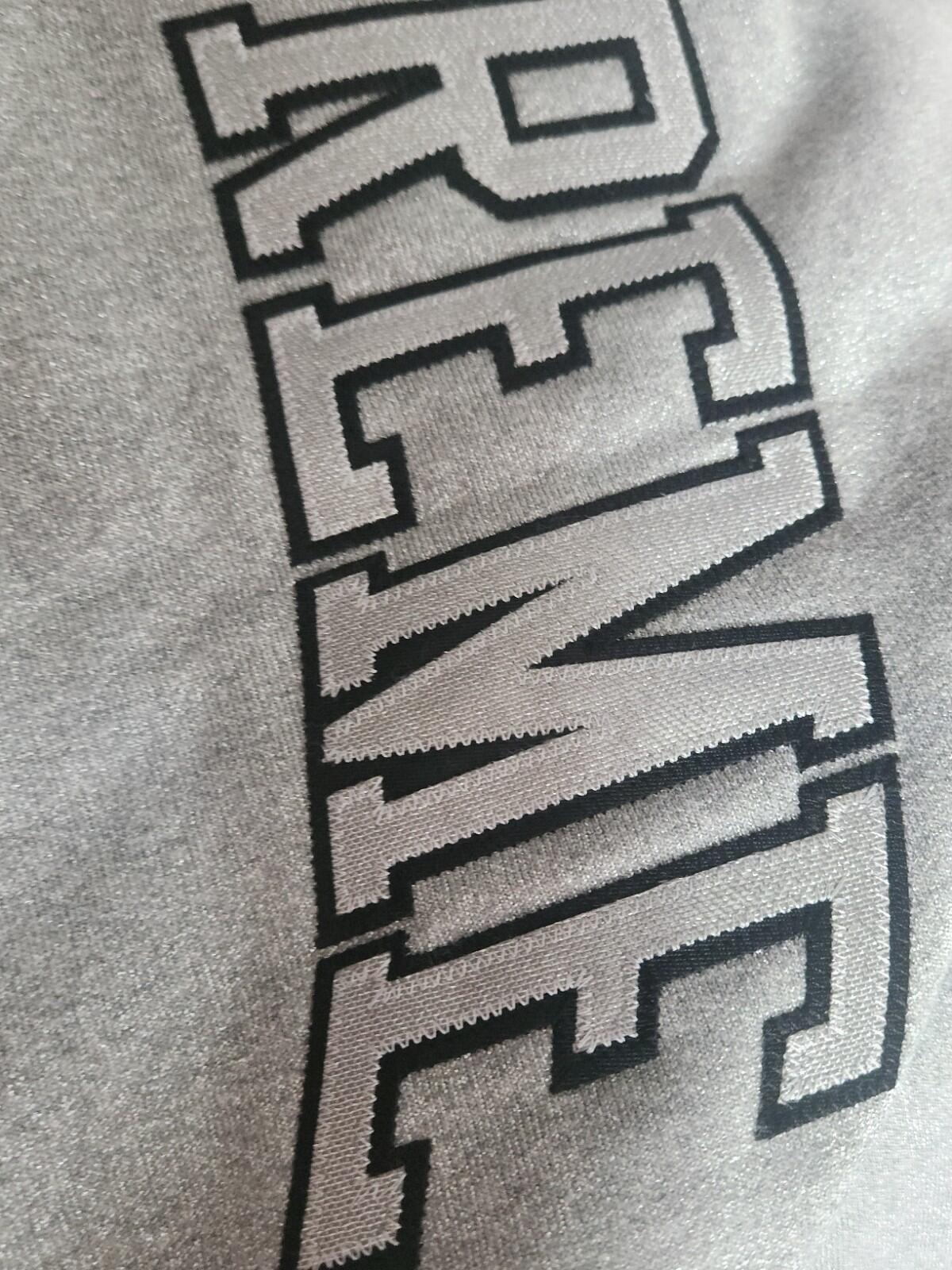 SS23 Supreme Glitter Arc Hooded Sweatshirt Heather Grey Size XL