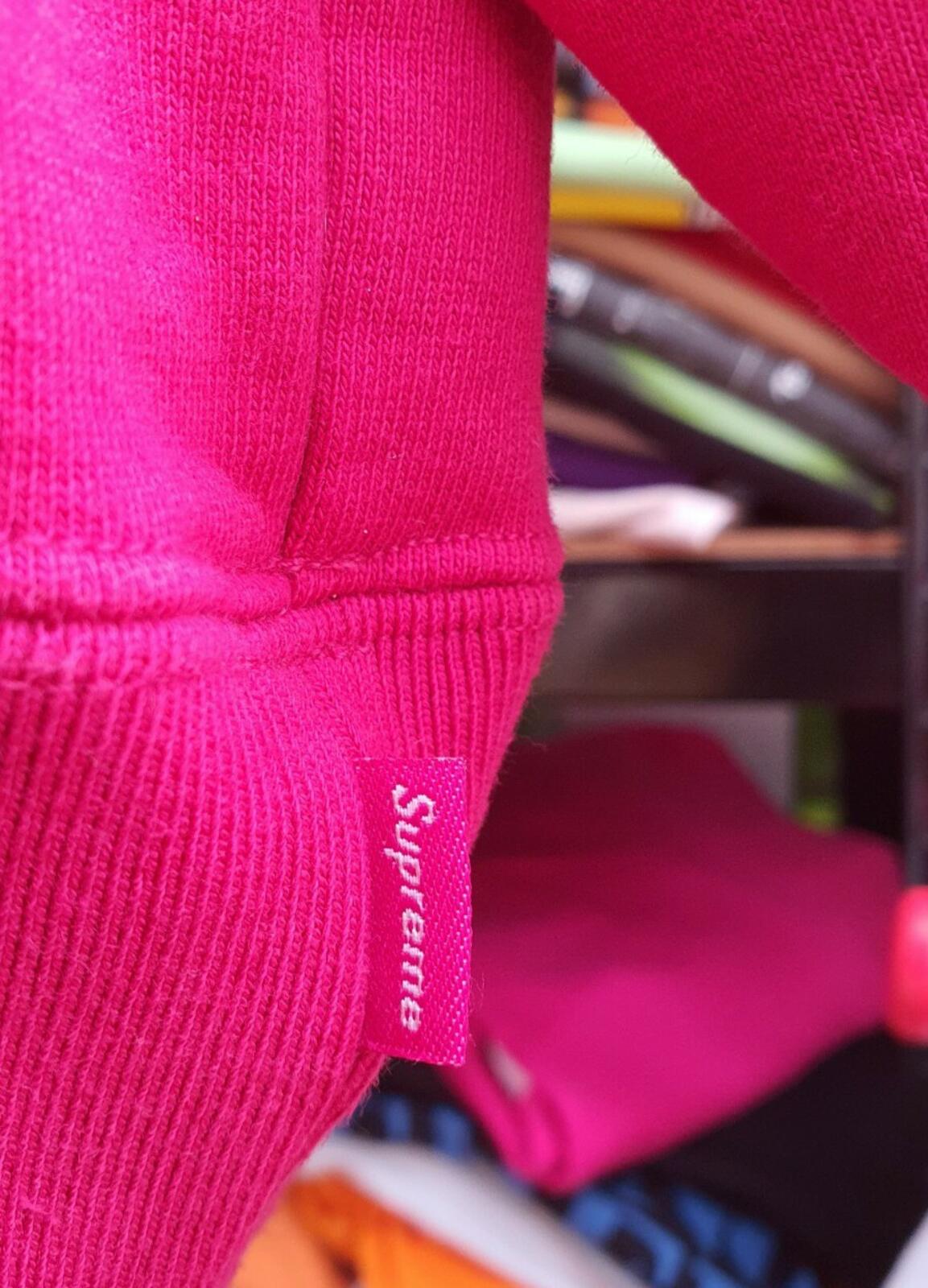 SS20 Supreme Metallic Rib Fuchsia Kapuzenpullover Größe XL Hoodie