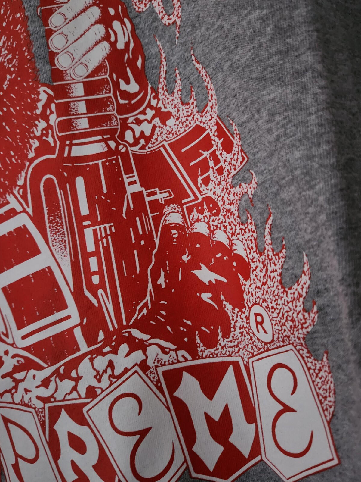 FW19 Supreme Mercenary Tee Gris Jaspeado Talla M