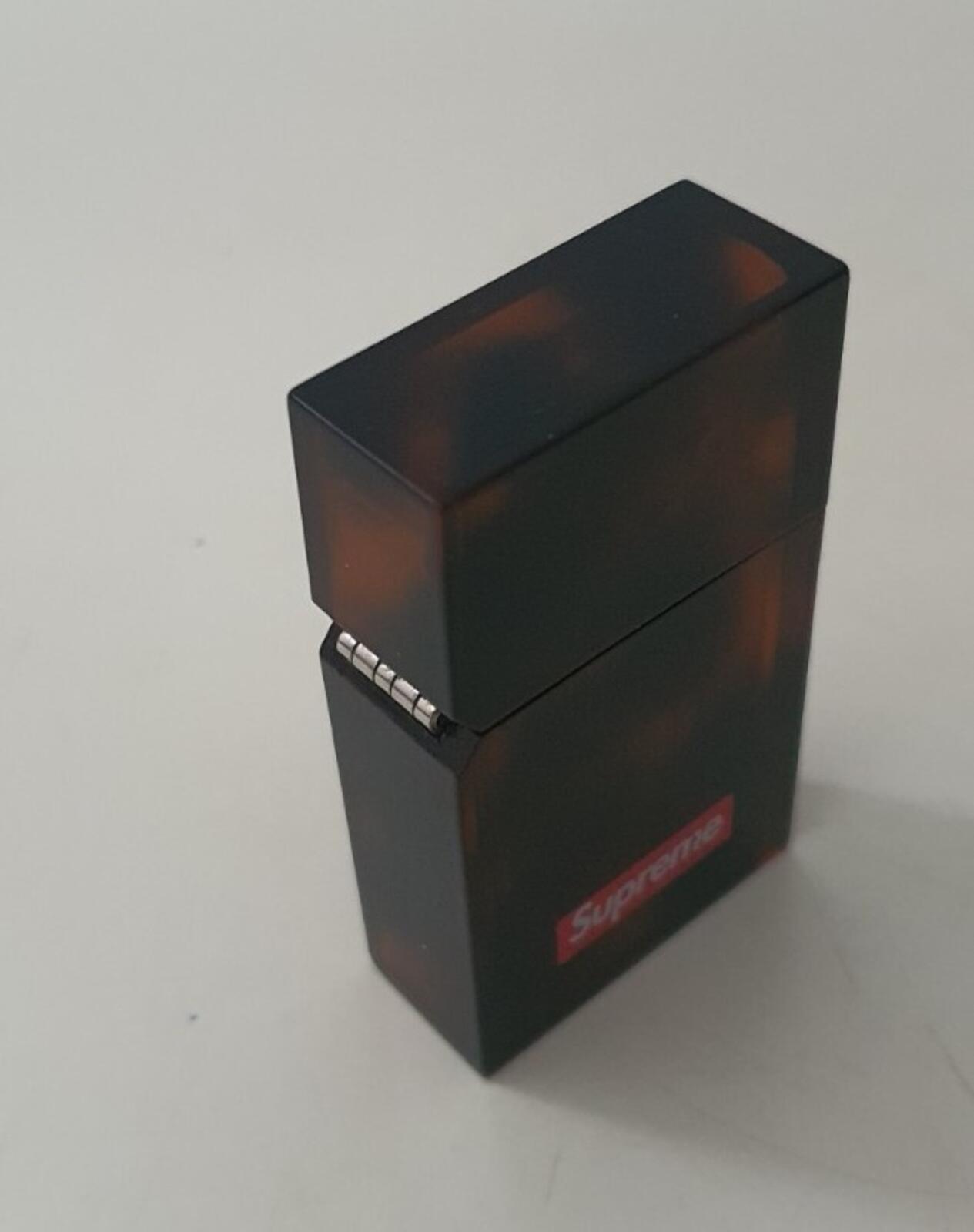 FW19 Supreme Tsubota Pearl Hard Edge lighter tortoise brown