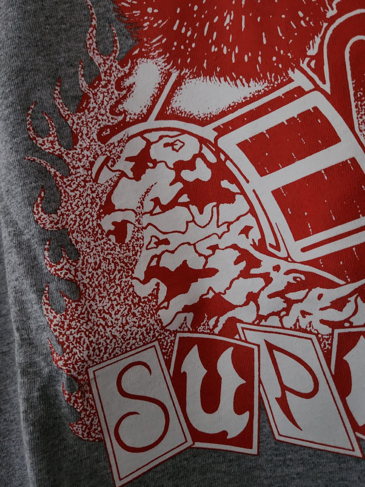FW19 Supreme Mercenary Tee Gris Jaspeado Talla M