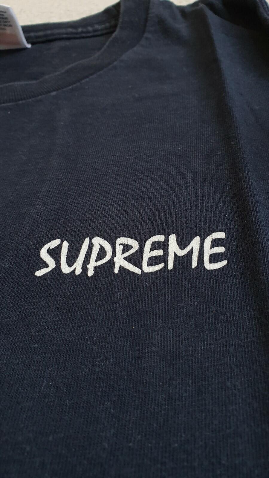 FW14 Supreme Stalion navy Long sleeve L/S Tee size medium M