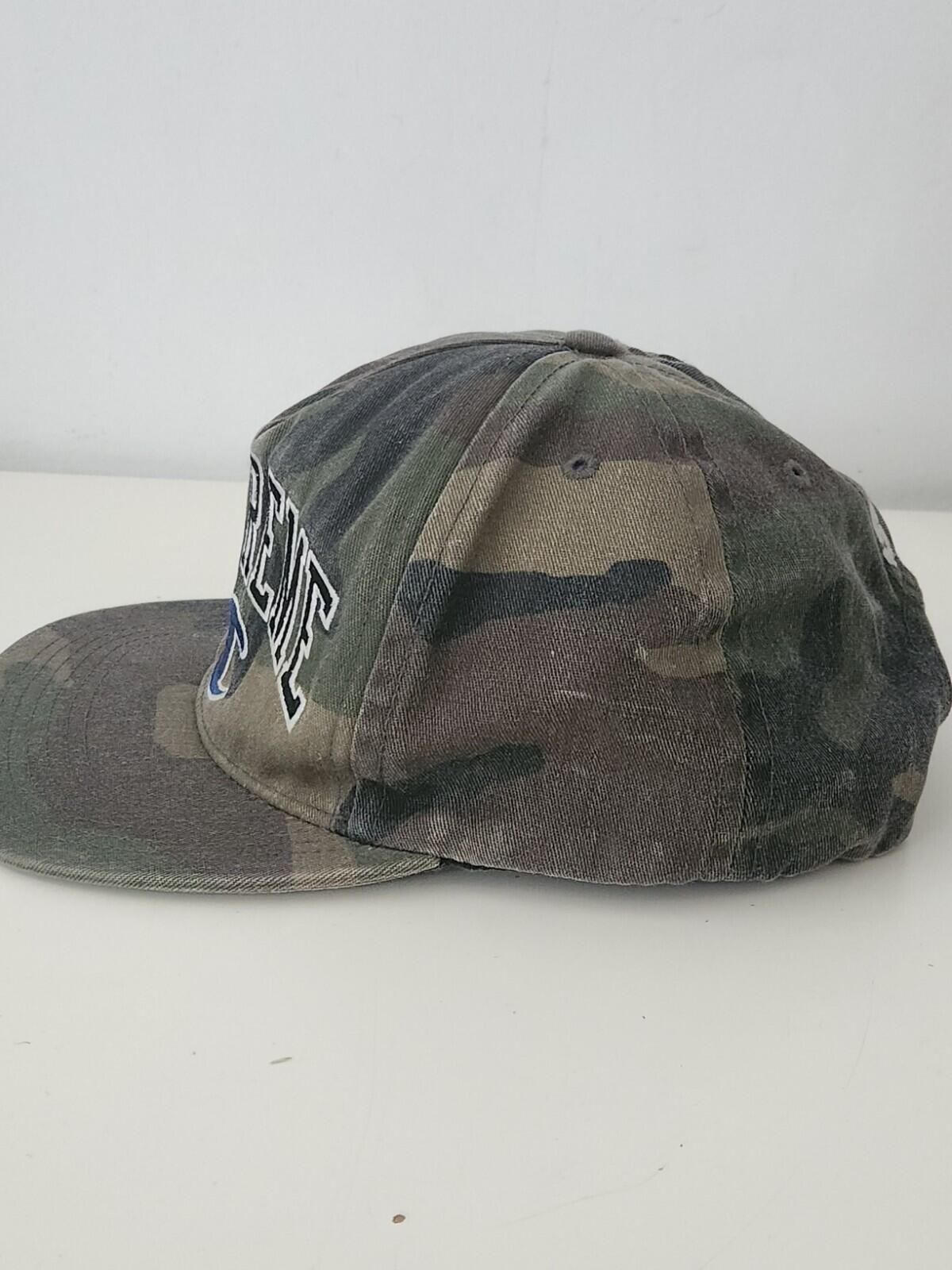 Gorra con diseño de camuflaje de 5 paneles con logotipo bordado Supreme x Champion FW14 Vintage 2014