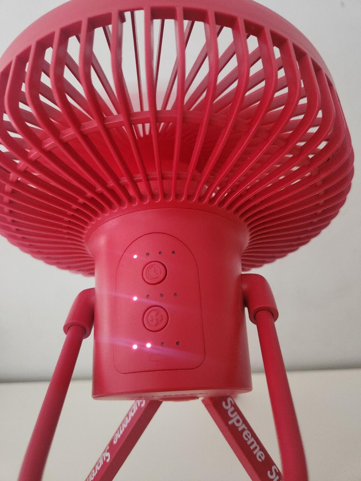FW23 Supreme Cargo Container Electric Fan Wireless Portable Red Accessory Multi