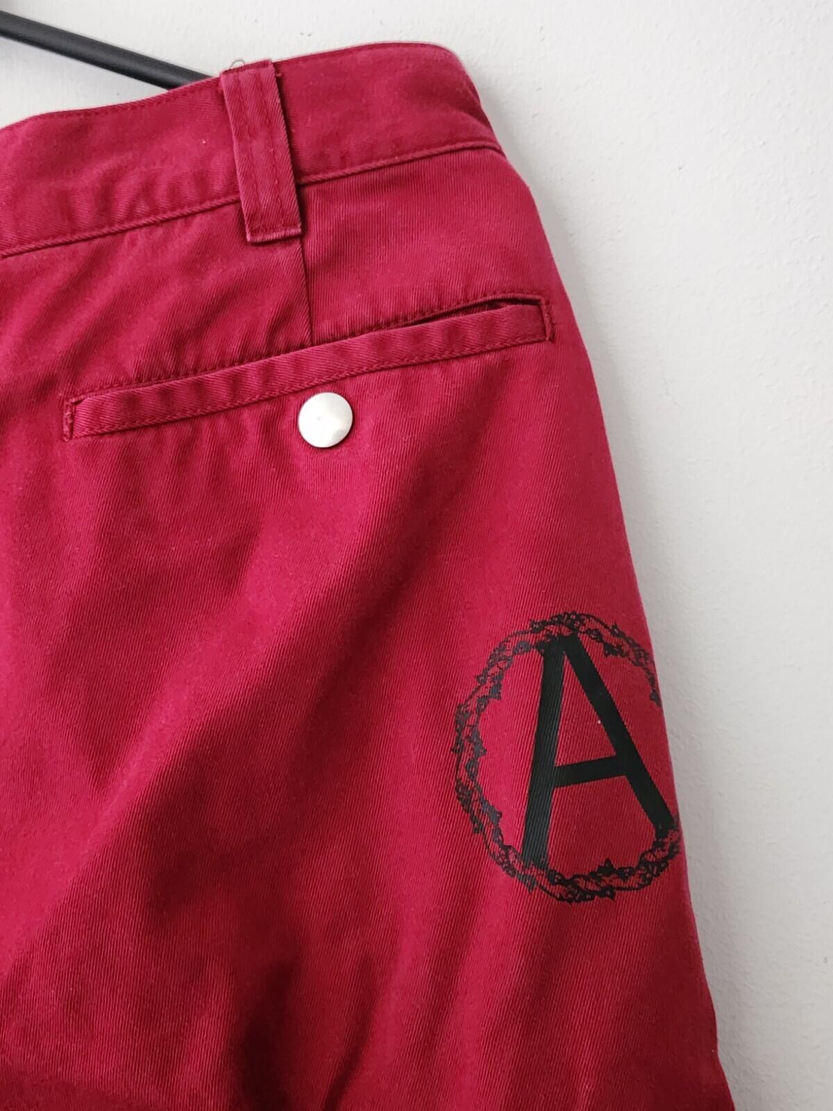 FW16 Supreme x Undercover Anarchy Zipper Work Pant Size 30 trousers pants Red