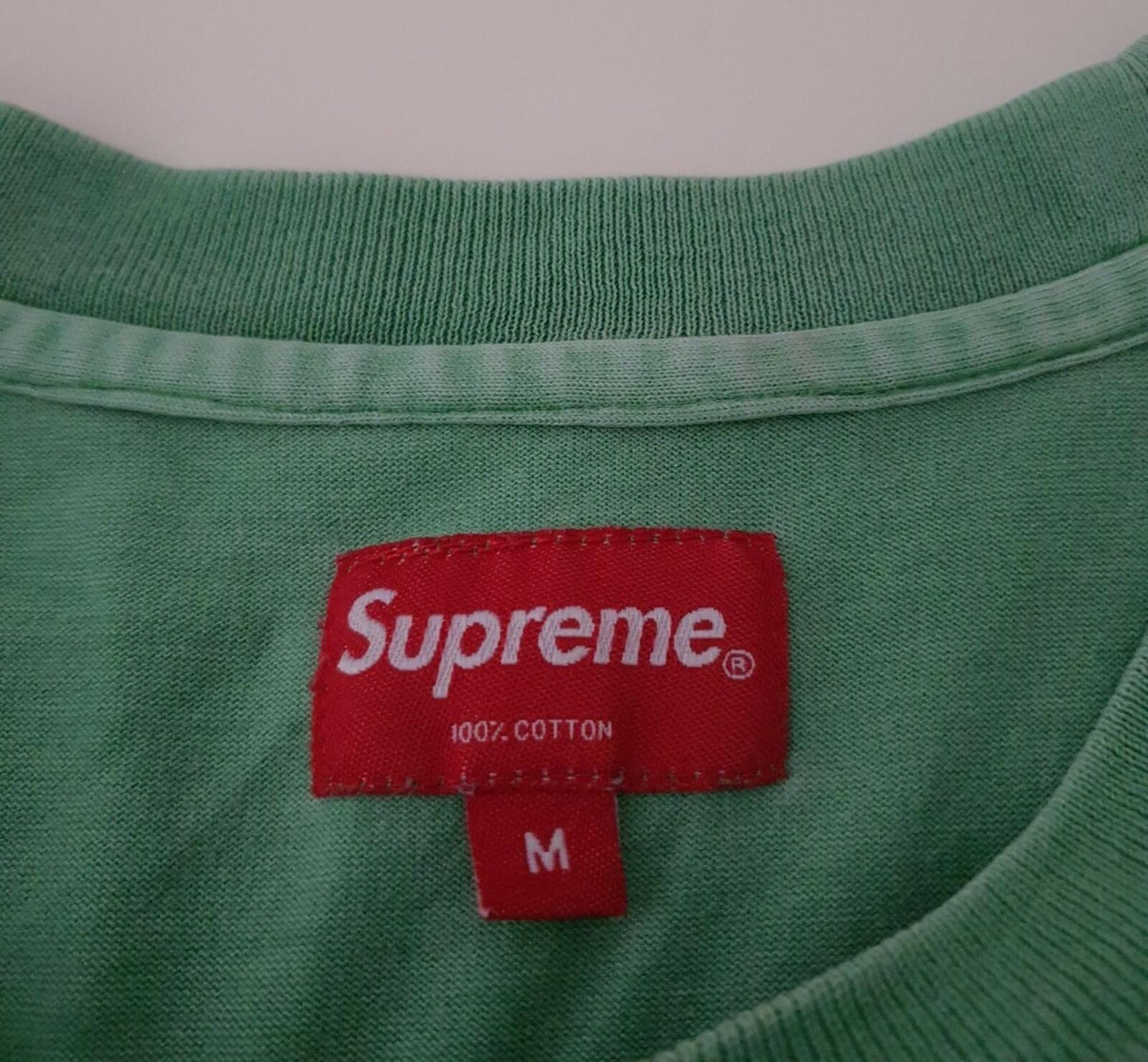 Supreme Overdyed Tee green tee M medium T-shirt