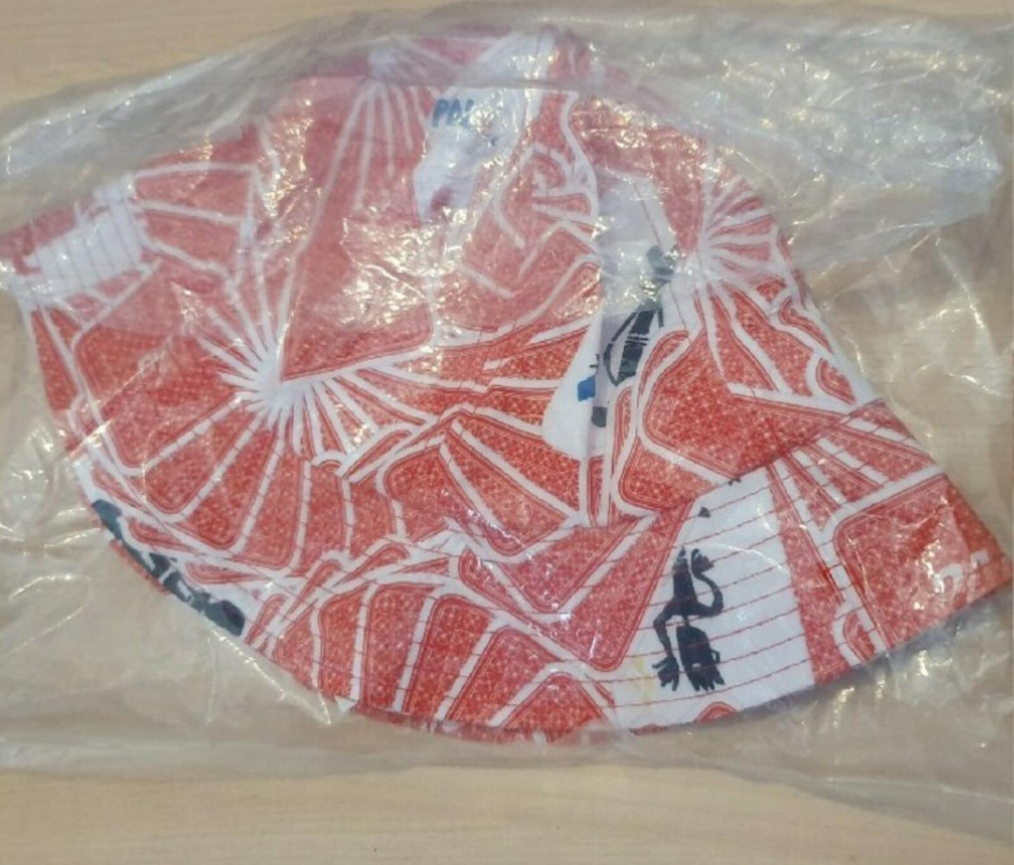 Palace x JCDC roter Fischerhut Crusher Palace Skateboards Cards Selten Neu mit Etikett