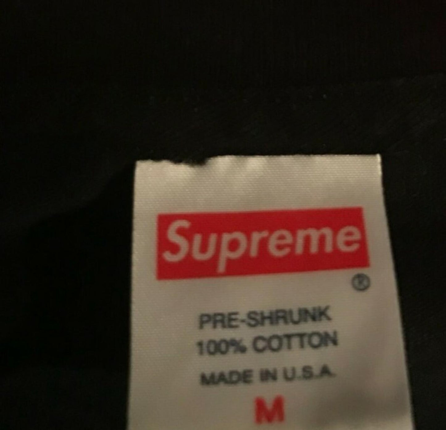 SS15 Supreme Until Your Living Tee Black Size M