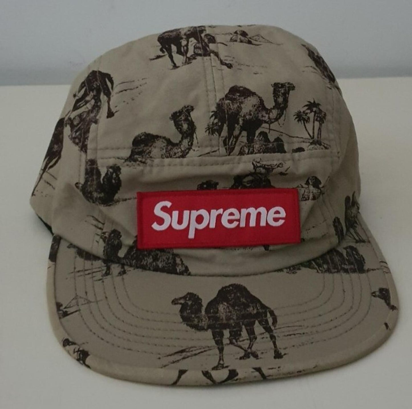 SS12 Supreme Camels Camp Cap Hut Vintage Tan Sand Sehr Selten 2012