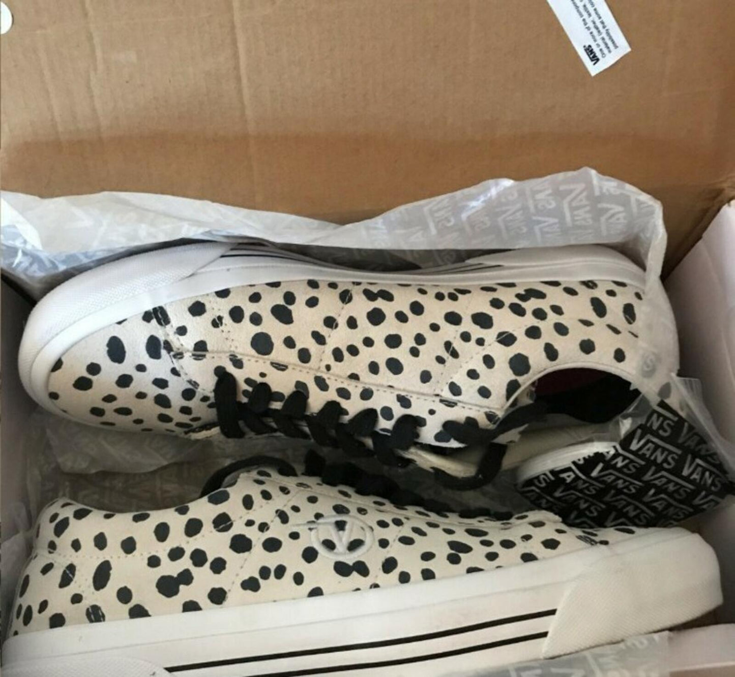 SS18 Supreme Vans Sid Pro Dalmatian UK 9 US 10 EUR 43 suede White trainers shoes
