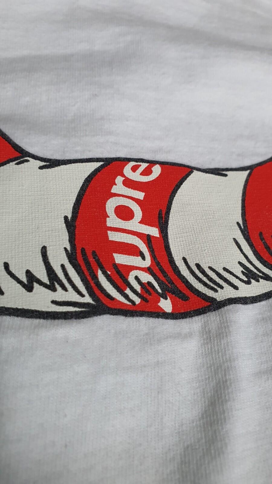 FW18 Supreme Cat in the Hat Tee White Size M