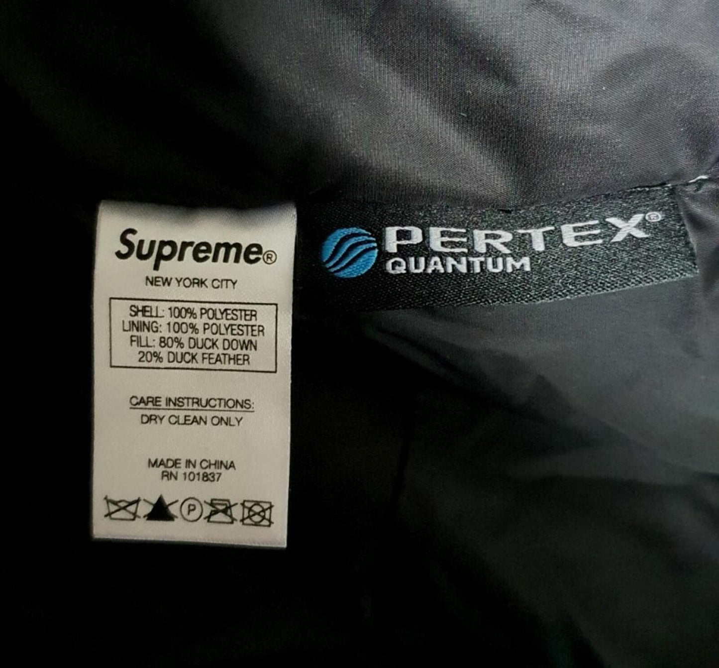 FW20  Supreme Yohji Yamamoto Down Jacket  black XL puffy puffer Water resistant