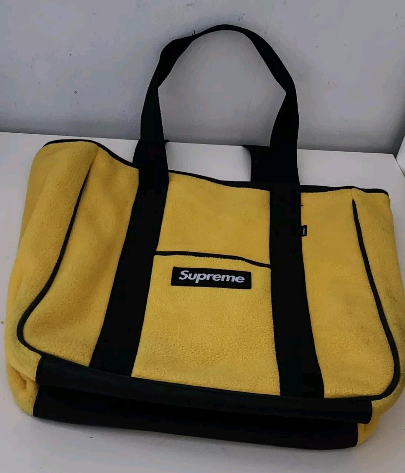 FW17 Supreme Polartec Tote Yellow Bag Fleece 20L