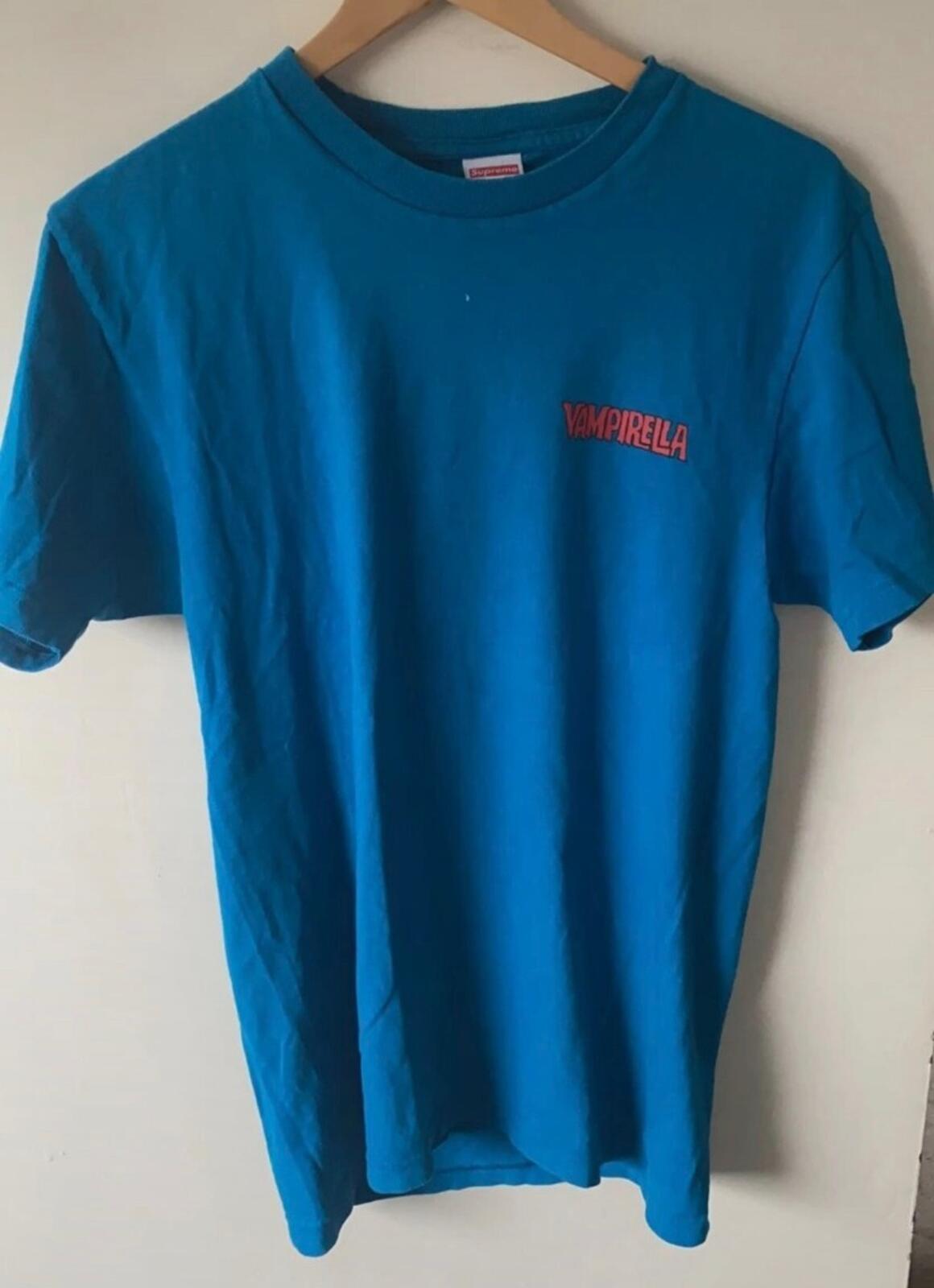 SS17 Supreme Vampirella Card tee M medium deep blue t-shirt