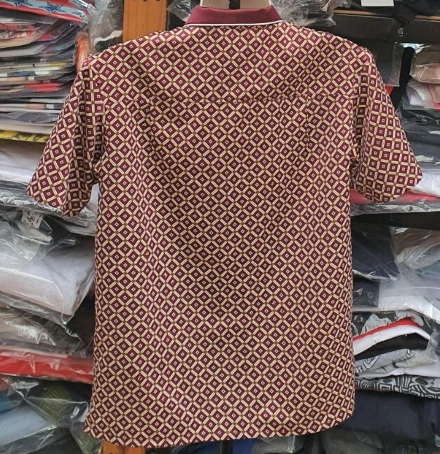 SS20 Supreme Satin Pajama Top Pyjama Burgundy Size S