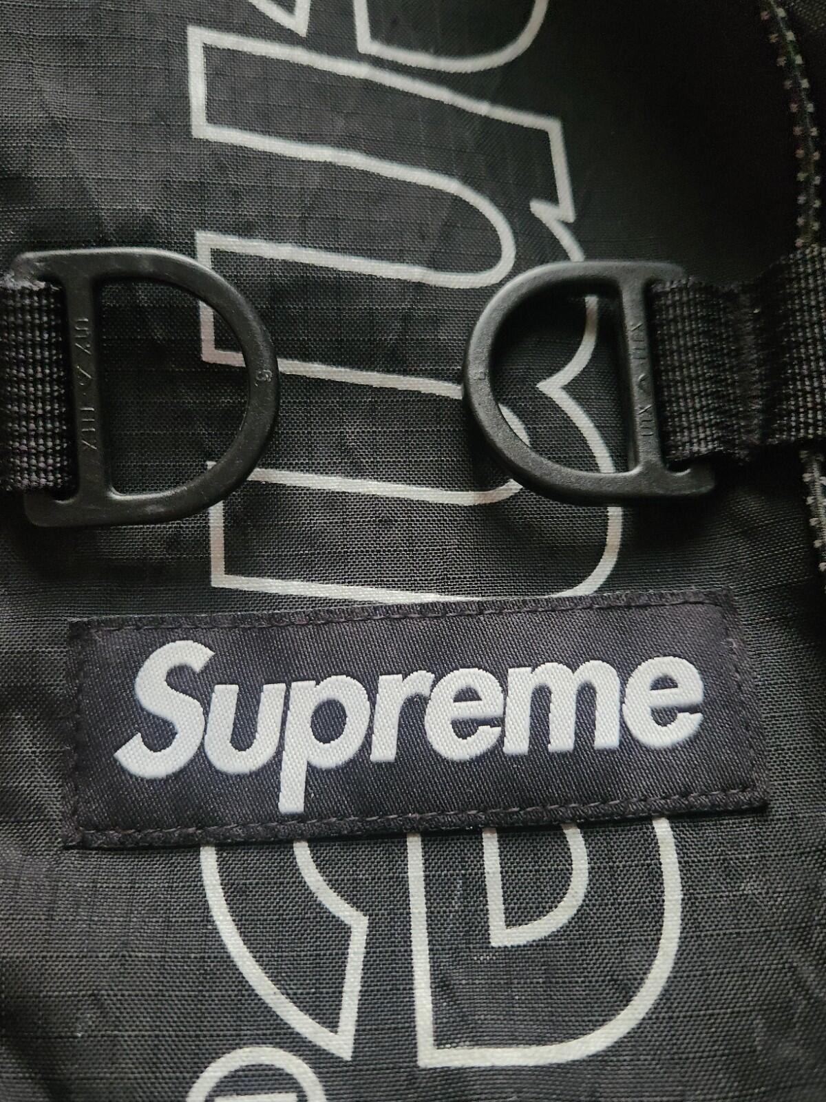 FW18 Supreme Backpack Bag Black Water Resistant