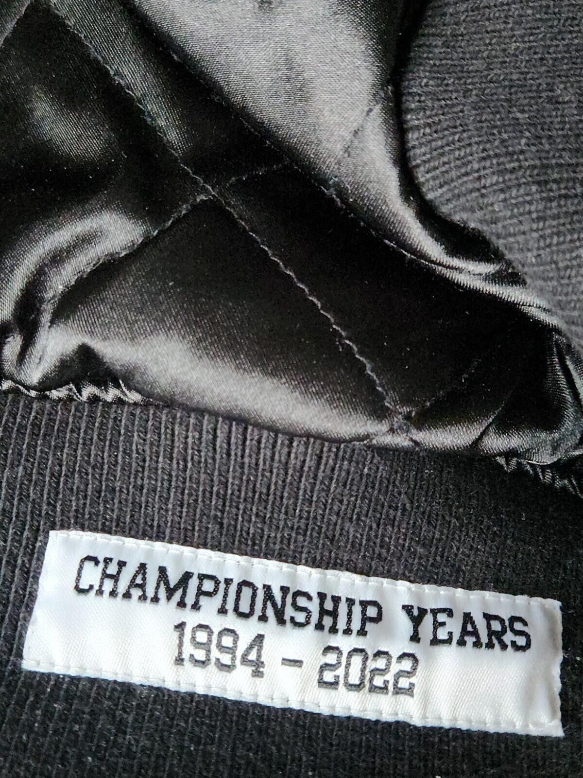 FW22 Supreme x Mitchell & Ness Doughboy Twill Varsity Jacket Black Size S