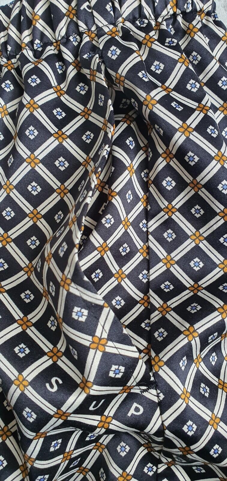 SS20 Supreme Satin Pajama set ( shirt + trousers) Black Size L Nightwear