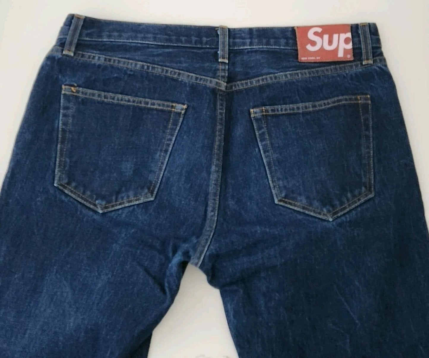 Supreme Denim Slim jeans size 34 W34 L32 made in U.S.A Blue Trousers