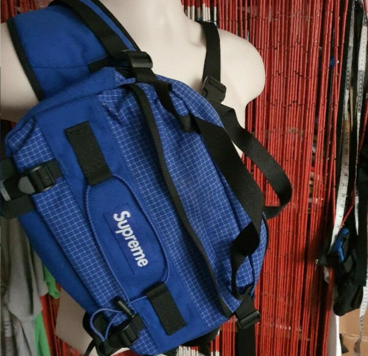 FW09 Supreme mountain bag duffle waist shoulder messenger belt vintage 2009 Blue