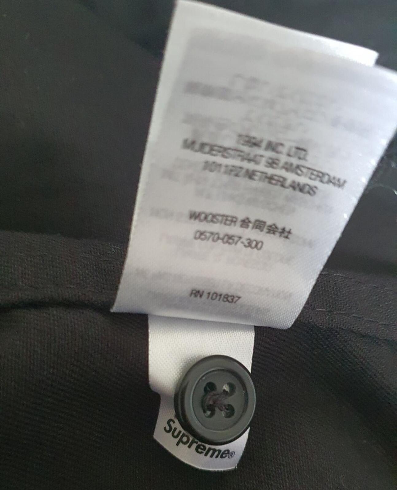 Camisa de trabajo Supreme Mary SS22 negra talla M Mediana