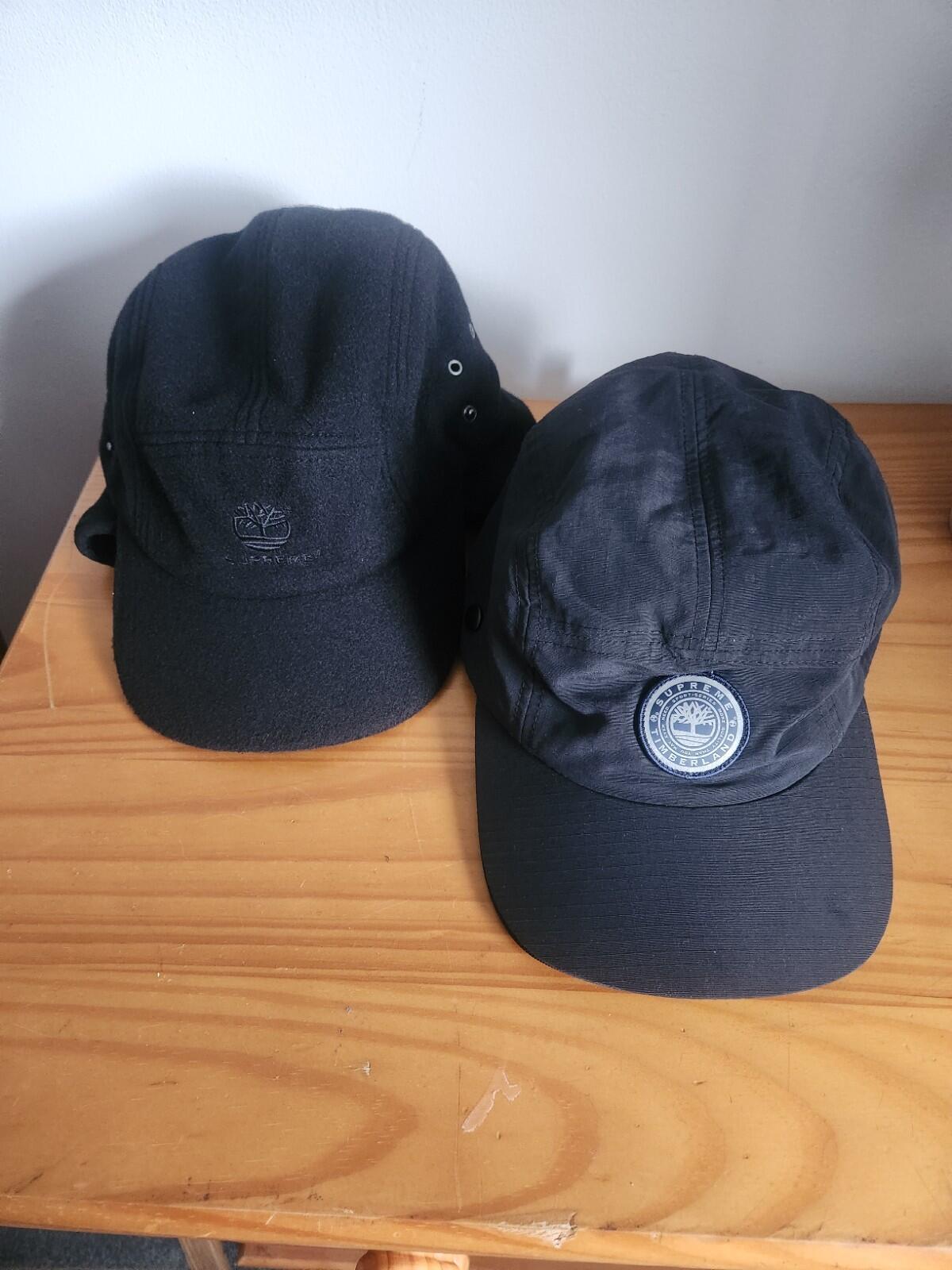 FW21 Supreme x Timberland 2-in-1 Earflap Hat Black Water Resistant