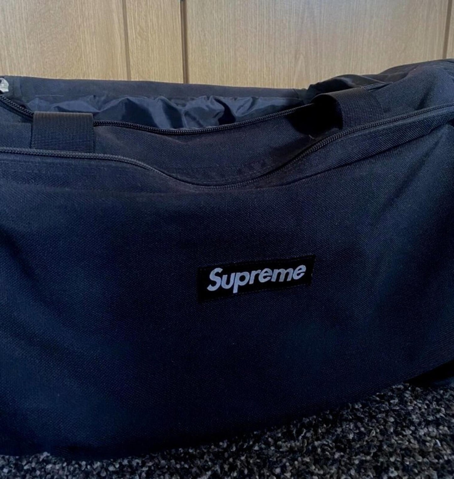 SS15 Supreme Duffle Bag Black