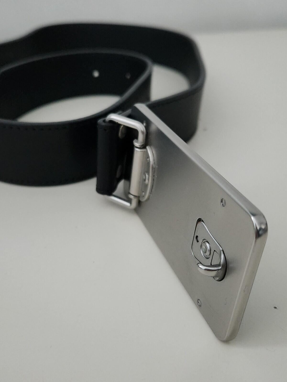 SS19 Supreme Jean Paul Gaultier cowhide leather belt RRP £148 Black size S/M
